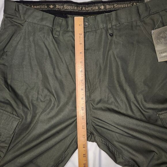 Boy Scouts of America Womens 18 Centennial Canvas Zip Off Uniform Pants Green - Picture 16 of 16
